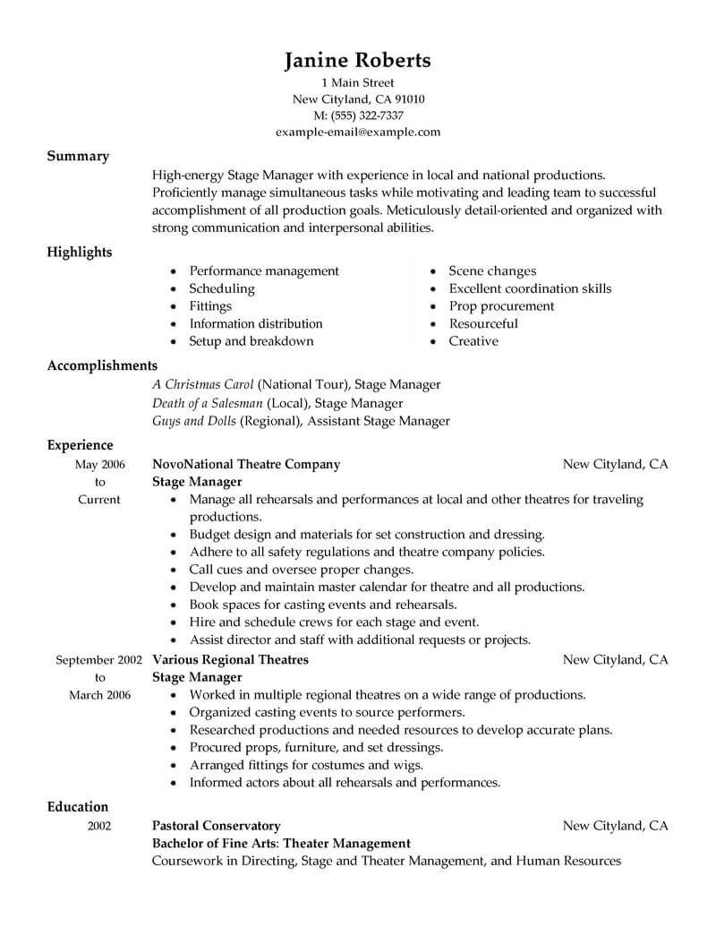 Sample Resume for Supervisors Supervisor Resume Example Supervisor Resumes